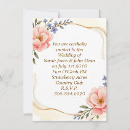 結婚式招待状シンプル 招待状