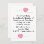 結婚式招待状シンプル 招待状 (正面/裏面)