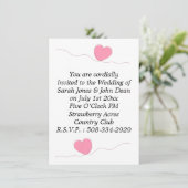 結婚式招待状シンプル 招待状 (スタンド正面)