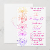 結婚式招待状シンプル 招待状 (正面/裏面)