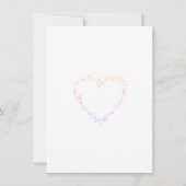 結婚式招待状シンプル 招待状 (裏面)