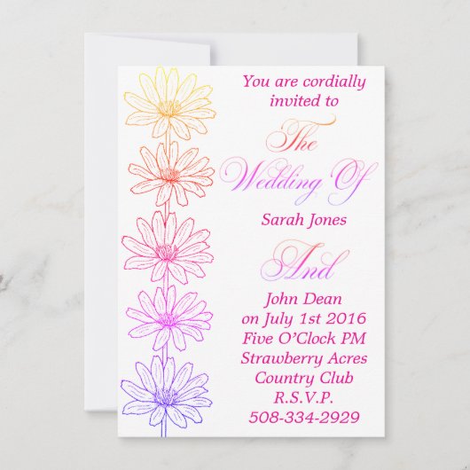 結婚式招待状シンプル 招待状 (正面)