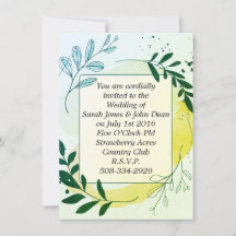 結婚式招待状シンプル