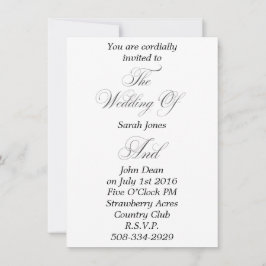 結婚式招待状シンプル 招待状