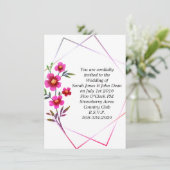 結婚式招待状シンプル 招待状 (スタンド正面)