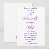 結婚式招待状シンプル 招待状 (正面/裏面)