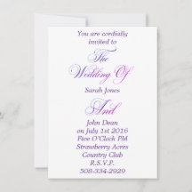 結婚式招待状シンプル