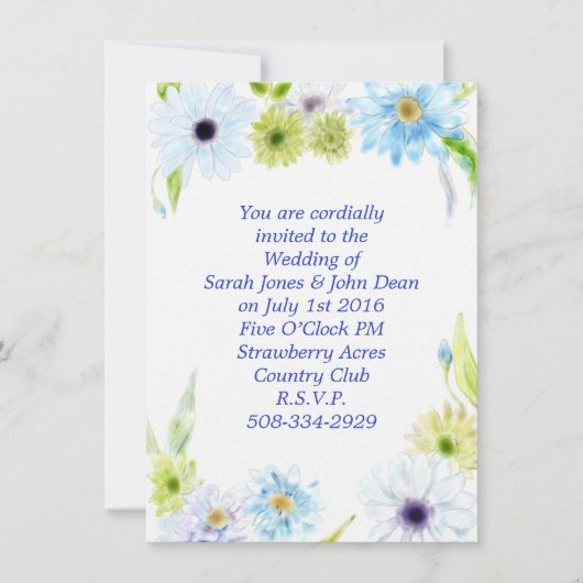 結婚式招待状シンプル 招待状 (正面)