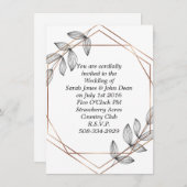 結婚式招待状シンプル 招待状 (正面/裏面)