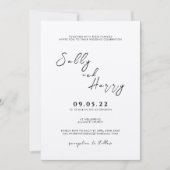 結婚式招待状シンプル 招待状 (正面)