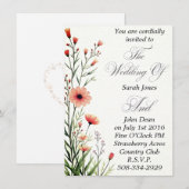 結婚式招待状シンプル 招待状 (正面/裏面)