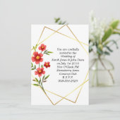 結婚式招待状シンプル 招待状 (スタンド正面)