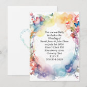 結婚式招待状シンプル 招待状 (正面/裏面)