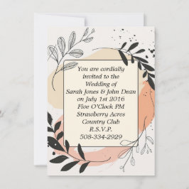 結婚式招待状シンプル 招待状