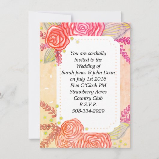 結婚式招待状シンプル 招待状 (正面)