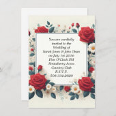 結婚式招待状シンプル 招待状 (正面/裏面)