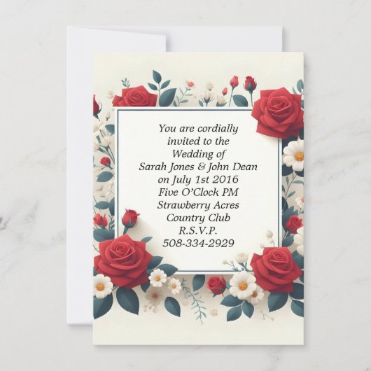 結婚式招待状シンプル 招待状 (正面)