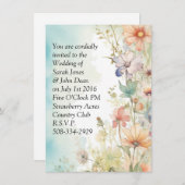 結婚式招待状シンプル 招待状 (正面/裏面)