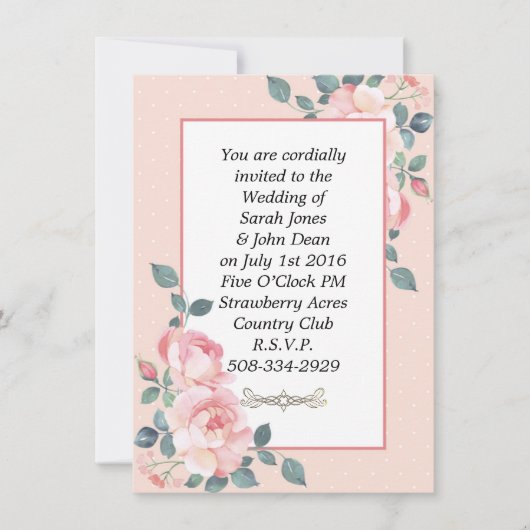 結婚式招待状シンプル 招待状 (正面)