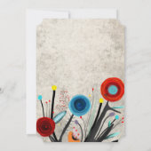 結婚式招待状チケット形状デザイン 招待状 (裏面)