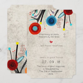 結婚式招待状チケット形状デザイン 招待状