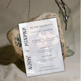 結婚式招待状テンプレートとフォトスロット 招待状