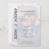 結婚式招待状テンプレートとフォトスロット 招待状 (正面)