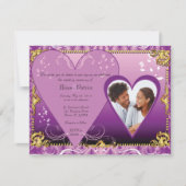 結婚式招待状テンプレートの挿入写真 招待状 (正面)