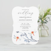 結婚式招待状テンプレートアカトンボ 招待状 (スタンド正面)