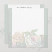 結婚式招待状テンプレート (正面/裏面)