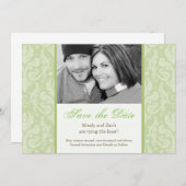 結婚式招待状テンプレート セーブザデート (正面/裏面)