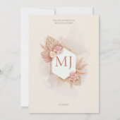 結婚式招待状テンプレート 招待状 (裏面)