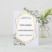 結婚式招待状テンプレート 招待状 (スタンド正面)