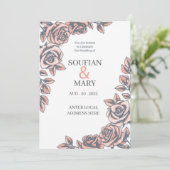 結婚式招待状テンプレート 招待状 (スタンド正面)