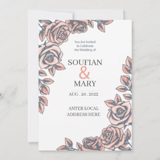 結婚式招待状テンプレート 招待状