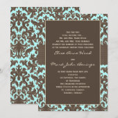 結婚式招待状テンプレート 招待状 (正面/裏面)