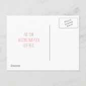結婚式招待状デザイン インビテーションポストカード (裏面)