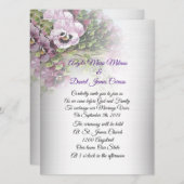 結婚式招待状パンジーフローラ 招待状 (正面/裏面)