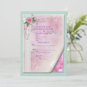 結婚式招待状ビクトリアンバラ 招待状 (スタンド正面)