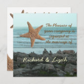 結婚式招待状ビーチ 招待状 (正面/裏面)