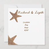 結婚式招待状ビーチ 招待状 (裏面)