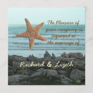 結婚式招待状ビーチ 招待状