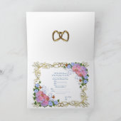 結婚式招待状ピンクエレガントラン 招待状 (内部)