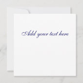 結婚式招待状ピンクモノグラムネービーダマスク 招待状 (裏面)