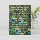 結婚式招待状ピーコック 招待状 (スタンド正面)