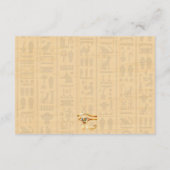結婚式招待状ファラオン伝統オンパピルス エンクロージャーカード (裏面)