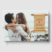 結婚式招待状ファラオン伝統オンパピルス ゲストブック (正面)