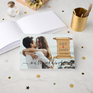 結婚式招待状ファラオン伝統オンパピルス ゲストブック