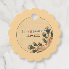 結婚式招待状ファラオン伝統オンパピルス フェイバータグ