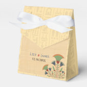 結婚式招待状ファラオン伝統オンパピルス フェイバーボックス (正面サイド)